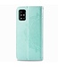 Turquoise Mandala Bloem Bookcase Hoesje voor de Samsung Galaxy A51