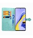 Turquoise Mandala Bloem Bookcase Hoesje voor de Samsung Galaxy A51