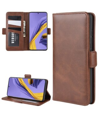 Bruin Wallet Bookcase Hoesje Samsung Galaxy A51