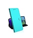 Turquoise Spiegel Bookcase Hoesje voor de Samsung Galaxy A51