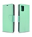 Turquoise Litchee Bookcase Hoesje voor de Samsung Galaxy A51