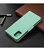 Turquoise Litchee Bookcase Hoesje voor de Samsung Galaxy A51