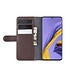 Bruin Genuine Leren Bookcase Hoesje voor de Samsung Galaxy A51