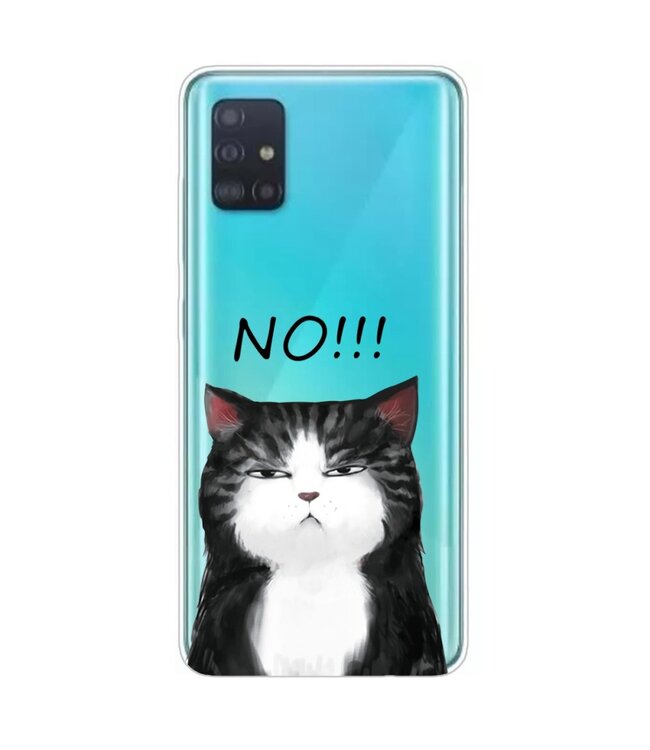 Cat NO!! TPU Hoesje voor de Samsung Galaxy A51