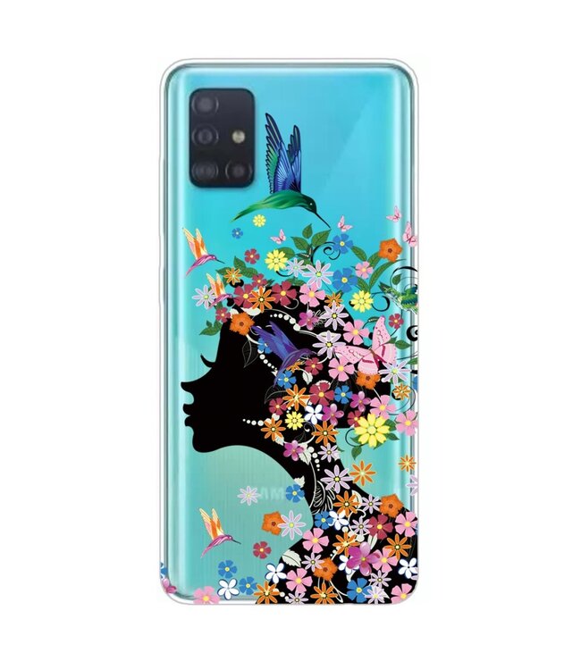 Flowered Beauty TPU Hoesje voor de Samsung Galaxy A51