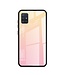 Goud / Roze Gradient Hybrid Hoesje voor de Samsung Galaxy A51