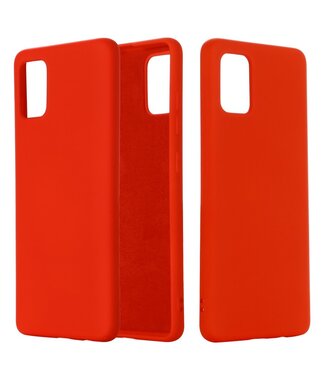 Rood Siliconen Hoesje Samsung Galaxy A51