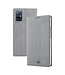 Vili DMX Grijs Stoffen Bookcase Hoesje voor de Samsung Galaxy A51