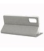 Vili DMX Grijs Stoffen Bookcase Hoesje voor de Samsung Galaxy A51