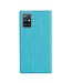 Vili DMX Blauw Stoffen Bookcase Hoesje voor de Samsung Galaxy A51