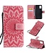 Roze Zonnebloem Bookcase Hoesje voor de Samsung Galaxy A51