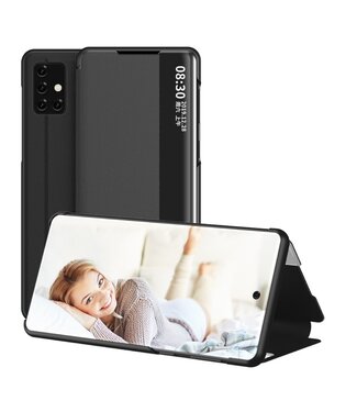 Zwart Venster Bookcase Hoesje Samsung Galaxy A51