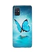 Blauwe Vlinder TPU Hoesje voor de Samsung Galaxy A51