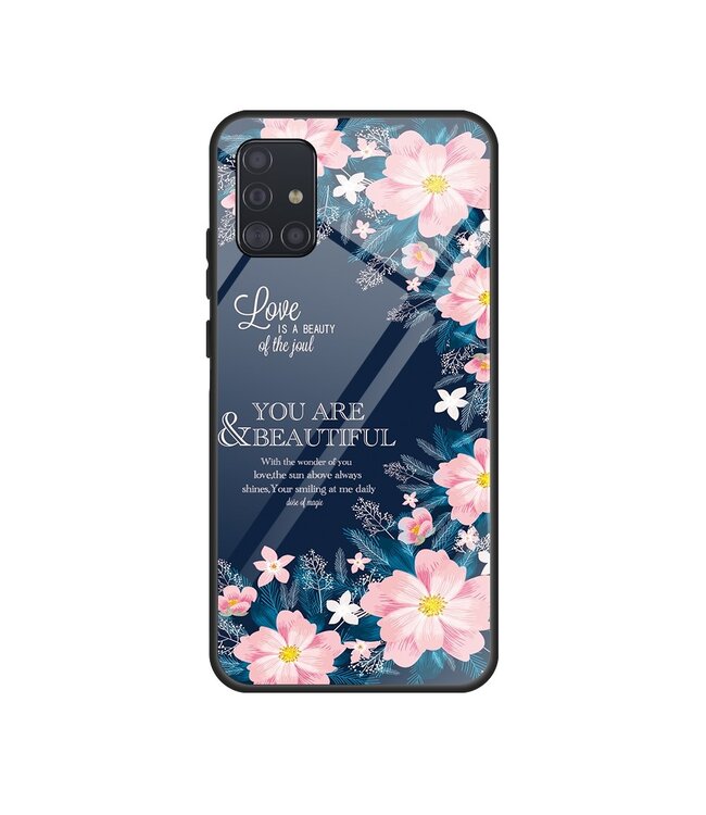 Bloemen Design Hybrid Hoesje voor de Samsung Galaxy A51