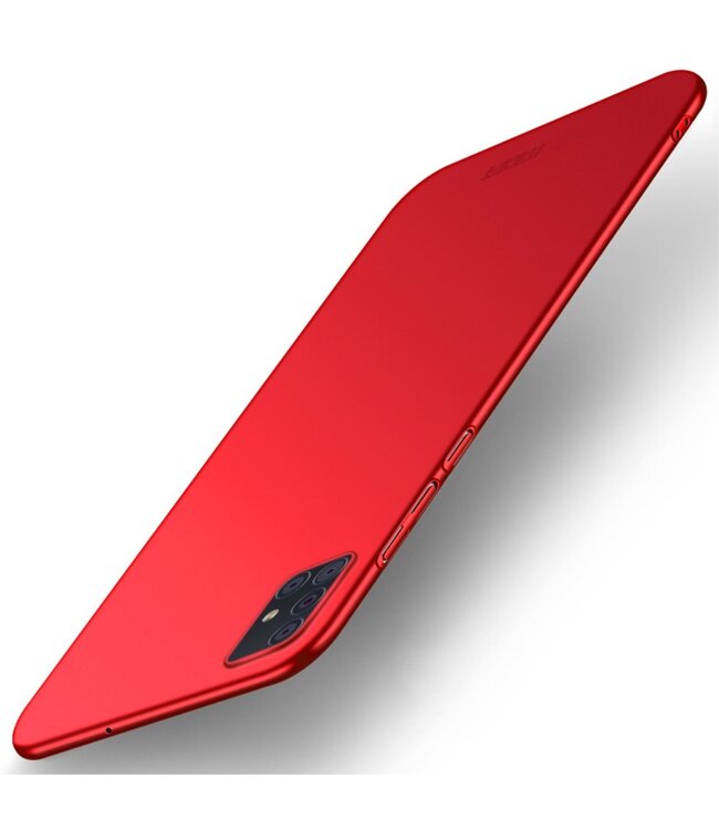 Mofi Rood Mat Hardcase Hoesje voor de Samsung Galaxy A51