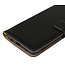 Zwart Genuine Leren Bookcase Hoesje voor de Samsung Galaxy A51