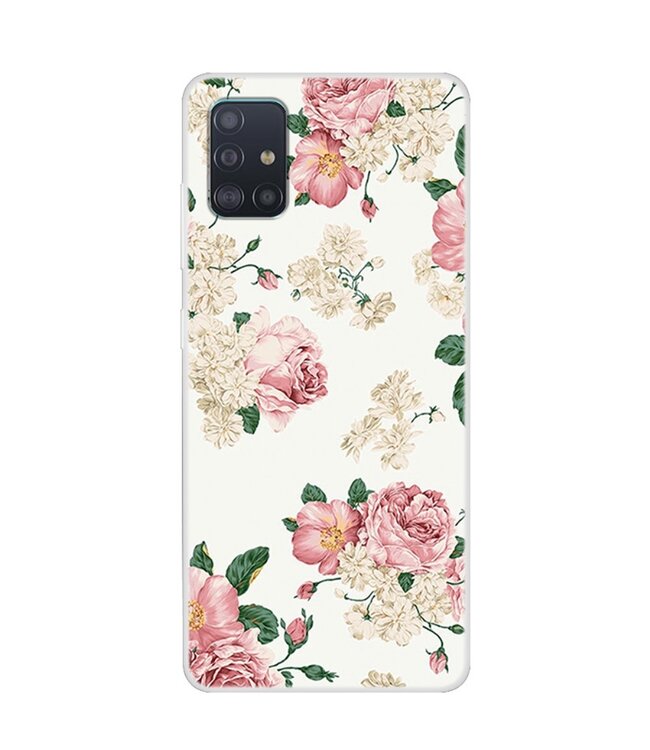 Bloemen TPU Hoesje voor de Samsung Galaxy A51