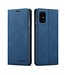 Forwenw Blauw Wallet Bookcase Hoesje voor de Samsung Galaxy A51