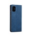 Forwenw Blauw Wallet Bookcase Hoesje voor de Samsung Galaxy A51