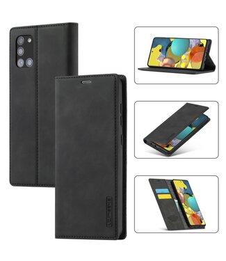 Zwart Bookcase Hoesje Samsung Galaxy A51