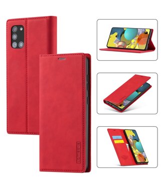 Rood Bookcase Hoesje Samsung Galaxy A51