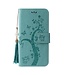 Turquoise Boom Bookcase Hoesje voor de Samsung Galaxy A51