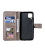 Grijs Bloemen Design Bookcase Hoesje voor de Samsung Galaxy A42
