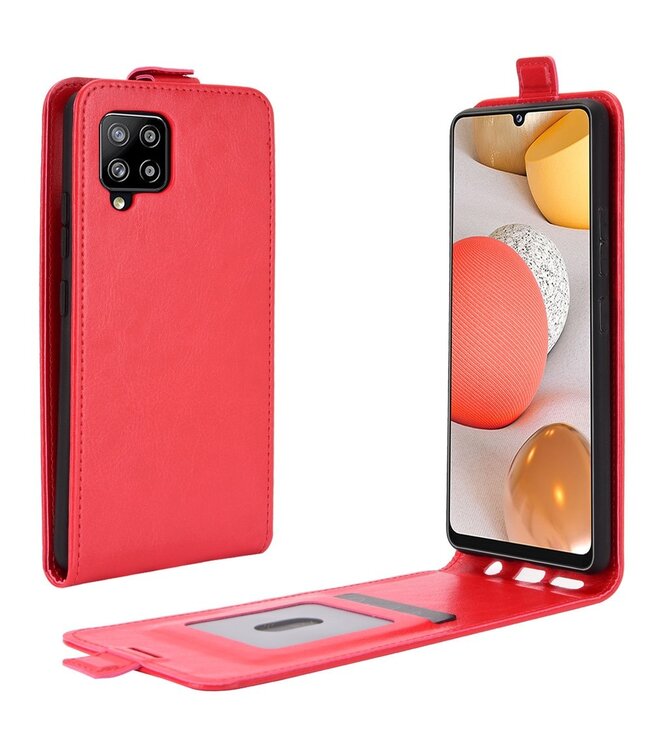 Rood Flipcase Hoesje voor de Samsung Galaxy A42