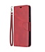 Rood Wallet Bookcase Hoesje voor de Samsung Galaxy A42