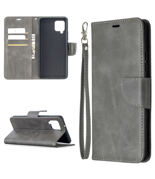 Grijs Wallet Bookcase Hoesje voor de Samsung Galaxy A42