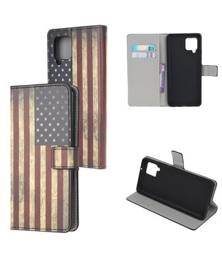 American Flag Bookcase Hoesje Samsung Galaxy A42