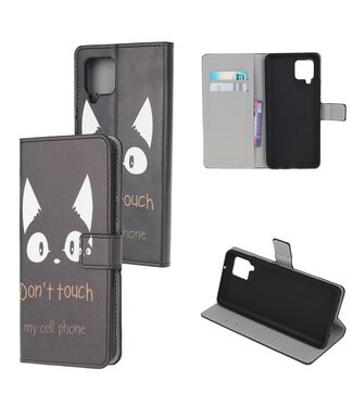 Don't Touch My Phone Bookcase Hoesje Samsung Galaxy A42