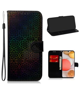 Zwart Wallet Bookcase Hoesje Samsung Galaxy A42