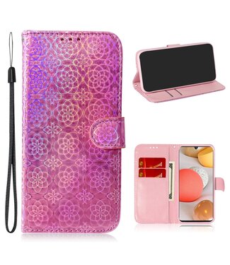 Roze Bookcase Hoesje Samsung Galaxy A42