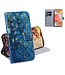 Bloemen Bookcase Hoesje voor de Samsung Galaxy A42