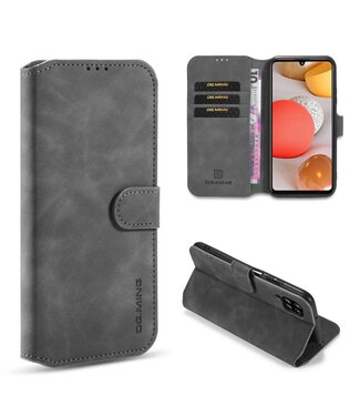 Grijs Bookcase Hoesje Samsung Galaxy A42