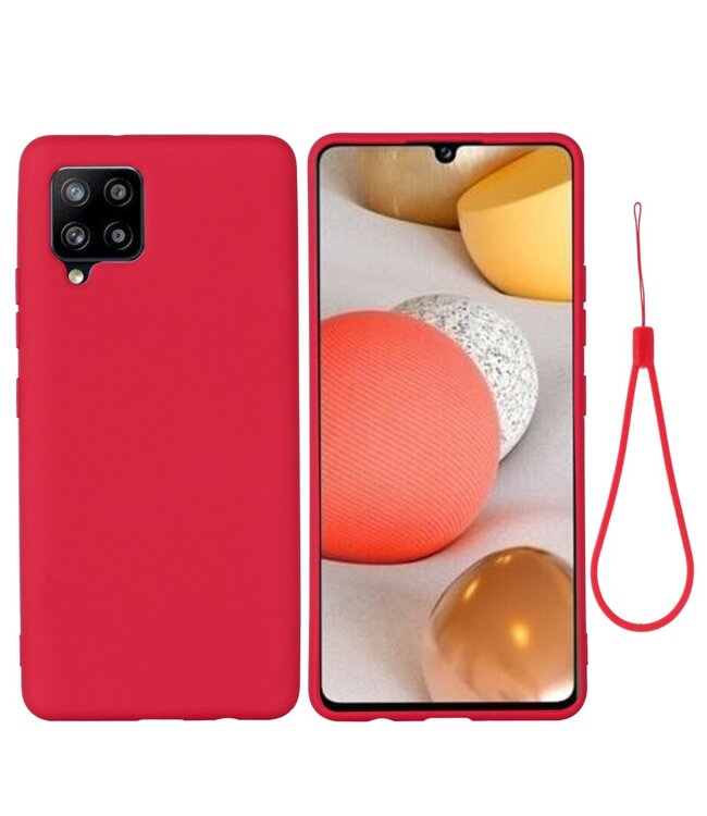Rood Siliconen Hoesje voor de Samsung Galaxy A42
