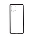 Zwart Metaal + Tempered Glass Hoesje voor de Samsung Galaxy A42