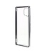 Zilver Metaal + Tempered Glass Hoesje voor de Samsung Galaxy A42