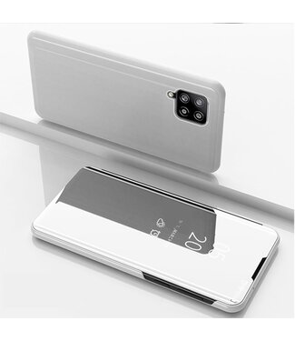 Zilver Spiegel Bookcase Hoesje Samsung Galaxy A42