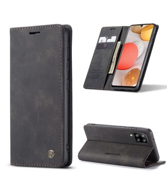 Zwart Wallet Bookcase Hoesje Samsung Galaxy A42