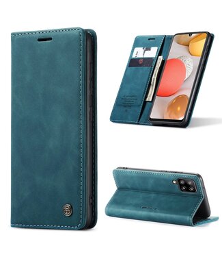 Blauw Wallet Bookcase Hoesje Samsung Galaxy A42