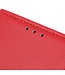 Rood Litchee Bookcase Hoesje voor de Samsung Galaxy A42