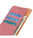 Khazneh Roze Wallet Bookcase Hoesje voor de Samsung Galaxy A41