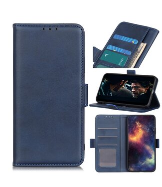 Blauw Wallet Bookcase Hoesje Samsung Galaxy A41