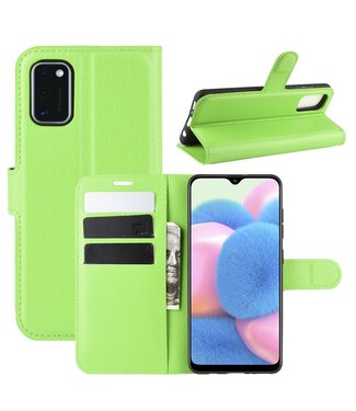 Groen Litchee Bookcase Hoesje Samsung Galaxy A41