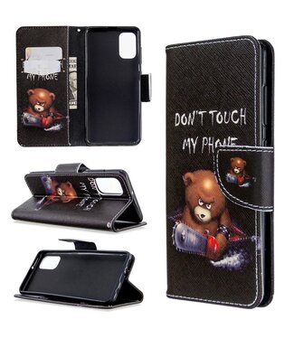 Don't Touch My Phone Bookcase Hoesje Samsung Galaxy A41