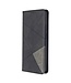 Zwart Geometrisch Patroon Bookcase Hoesje voor de Samsung Galaxy A41