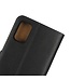 Zwart Genuine Lederen Bookcase Hoesje voor de Samsung Galaxy A41