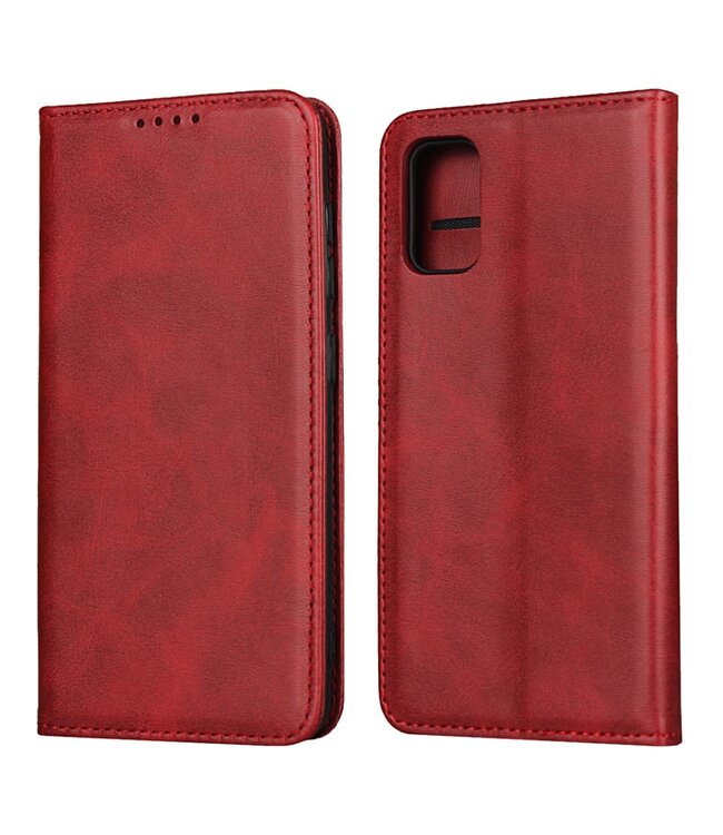 Rood Bookcase Hoesje voor de Samsung Galaxy A41